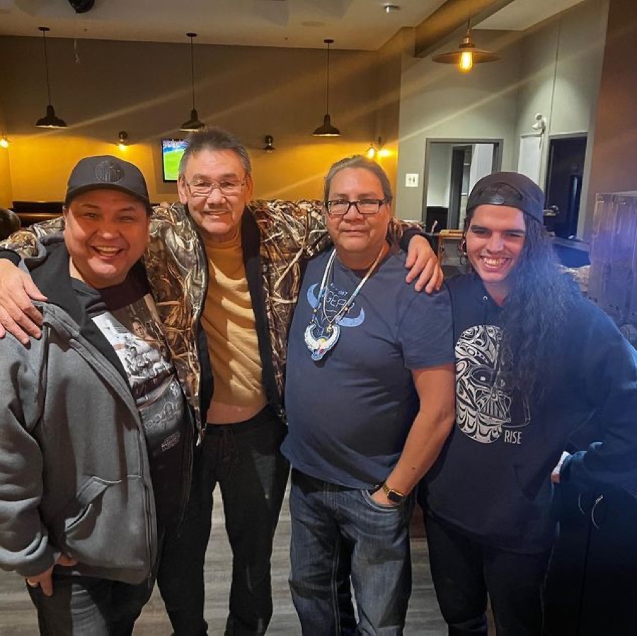 Walter with friends